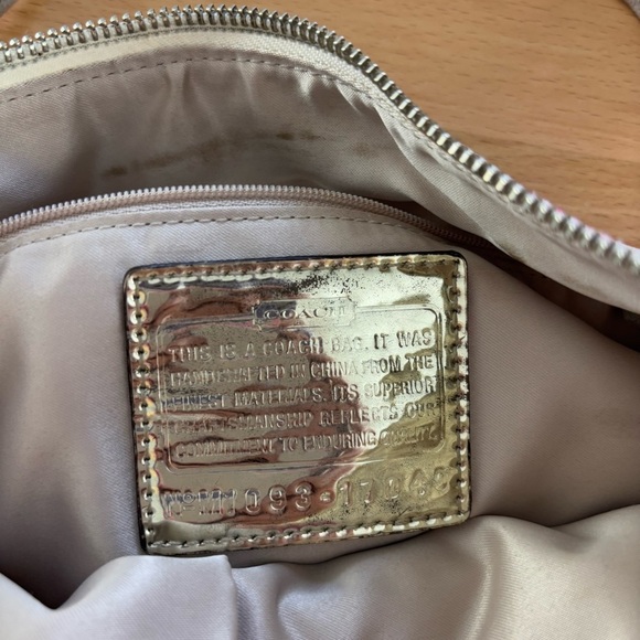 Coach Poppy Dream “C” Hippie Scribble Hobo Satchel Crossbody Bag shoulder pink - Picture 10 of 12